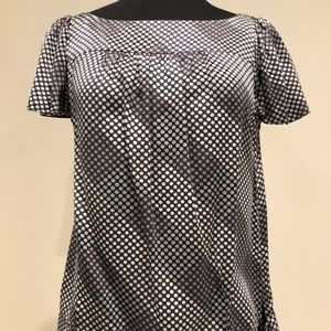 Banana Republic Side Tie Top,  Color Grey Multi SP
